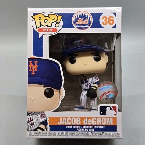 Jacob deGrom #36 ~ Funko Pop MLB New York Mets in Protector (Flaws)