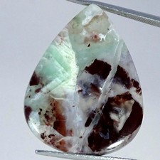 23.30Cts RARE Natural Aqua Chalcedony Pear Cabochon Gemstone 23X30X4MM