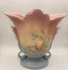 Vintage Hul Art Pottery vase - Magnolia Matte Pattern - "as is"