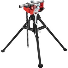 Tripod Pipe Chain Vise, 1/8"-5" Pipe Capacity, 36.4  Length Chain Vise Stand w