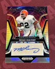 ‼️2025 Panini Prizm Black Michael Dean Perry Auto Cleveland Browns
