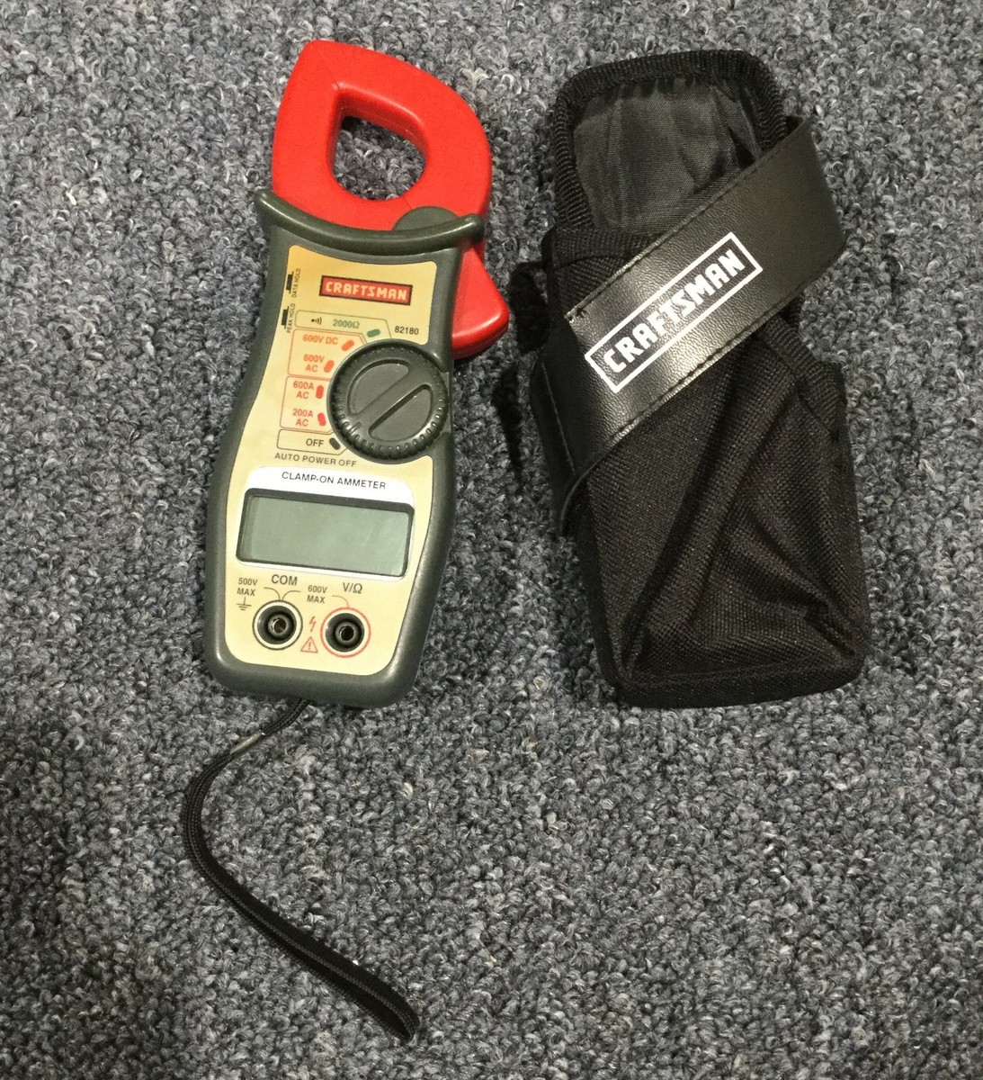 Craftsman Model 82180 Clamp-On OHMS/Voltage/Amperage Digital