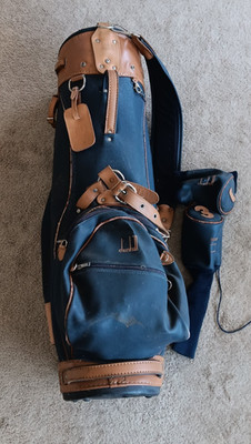 Vintage Dunhill Leather-Lined Golf Bag