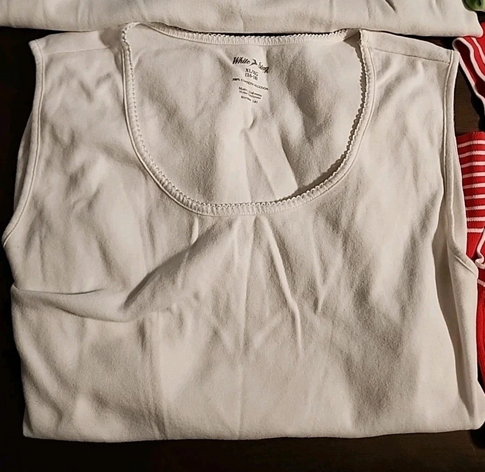 Lote de 4 camisetas sin mangas XL para mujer/ Karen Scott/ Studio Works/ White Stag/ George Stre Foto 3 de 4