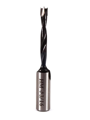 Whiteside DB187-70 Right Hand Brad Point Dowel Drill 3/16"CD, 70mmOAL