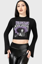 KILLSTAR Be Strange Long Sleeve Top In Black
