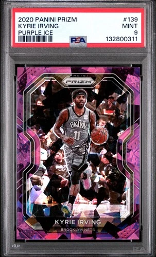2020 Panini Prizm Basketball Purple Ice Kyrie Irving #139 SGC 9.5