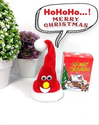 Spielzeug Weihnachtsmannmütze Tänzerin und Sängerin Weihnachtsdeko
