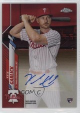2020 Topps Chrome Rookie Auto Red Refractor 2/5 Kyle Garlick #RA-KG Auto 0g4
