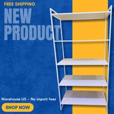 NEW IKEA JONAXEL Shelf unit, white, 31 1/2x15x63"; FREESHIP