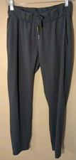 Lululemon Women's Pants Gray 4 Drawstring Pockets Athleisure Yoga Workout Gym 