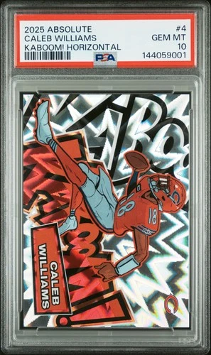 2025 PANINI ABSOLUTE KABOOM! HORIZONTAL #4 CALEB WILLIAMS PSA 10