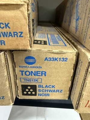 Konica Minolta Genuine TN512K Black Toner Cartridge (A33K132)