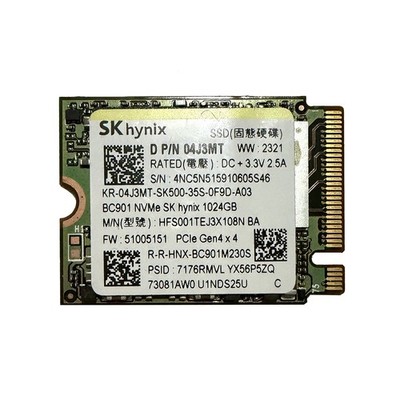 Micron 2450, WD SN5000S, SK BC901, PHISON P0221,M2 2230 1TB NVMe SSD for Surface