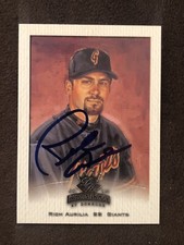 Rich Aurilia SIGNED AUTOGRAPH 2002 Diamond Kings Card San Francisco Giants