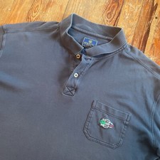 Beretta 100 Pima Cotton Navy Blue Men's XL Short Sleeve Embroidered Polo Shirt