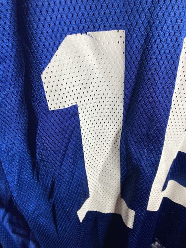 Peyton Manning Jersey Reebok Indianapolis Colts Sz 44 M Blue NFL 18 Authentic - Picture 8 of 15