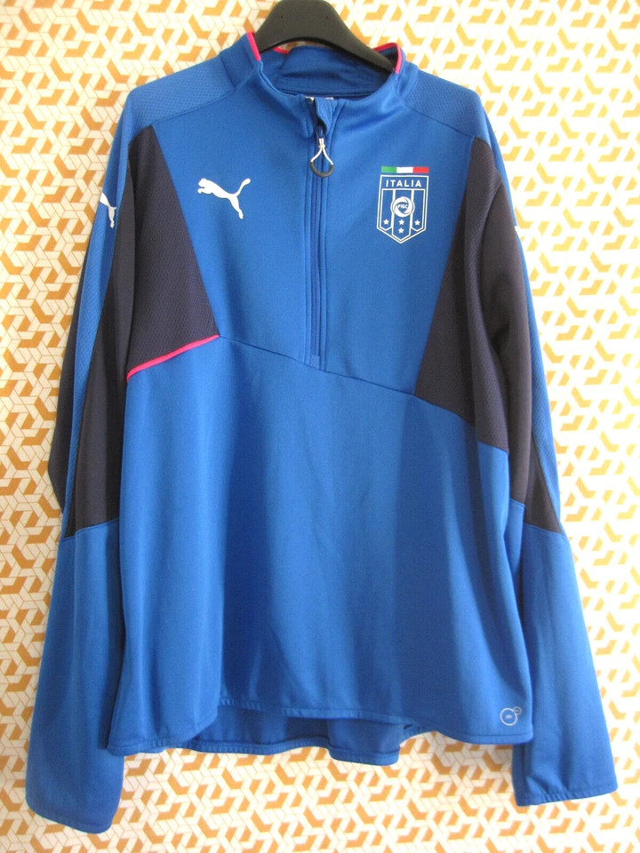 Sweat Italie Manche longue Squadra Azzura Puma Bleu jersey Homme - XL - Photo 1/4