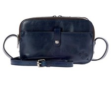 Patricia Nash Alessa Distressed Leather Crossbody Bag-Lapis Blue-NWOT- 159.00