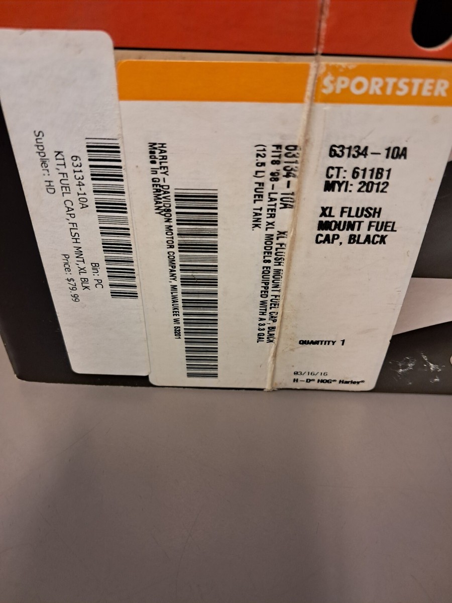 Genuine Harley-Davidson Flush Mount Fuel Cap Chrome XL 63134-20A