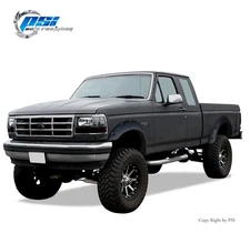 Black Textured Pocket Bolt Fender Flares 92-96 Ford F-150 F-250 F-350 Bronco