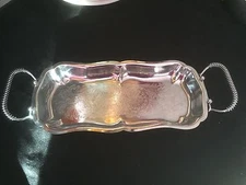 Mid Century Shelton Ware Shelton-Ware Serving Tray Platter 14" Long inc. Handles