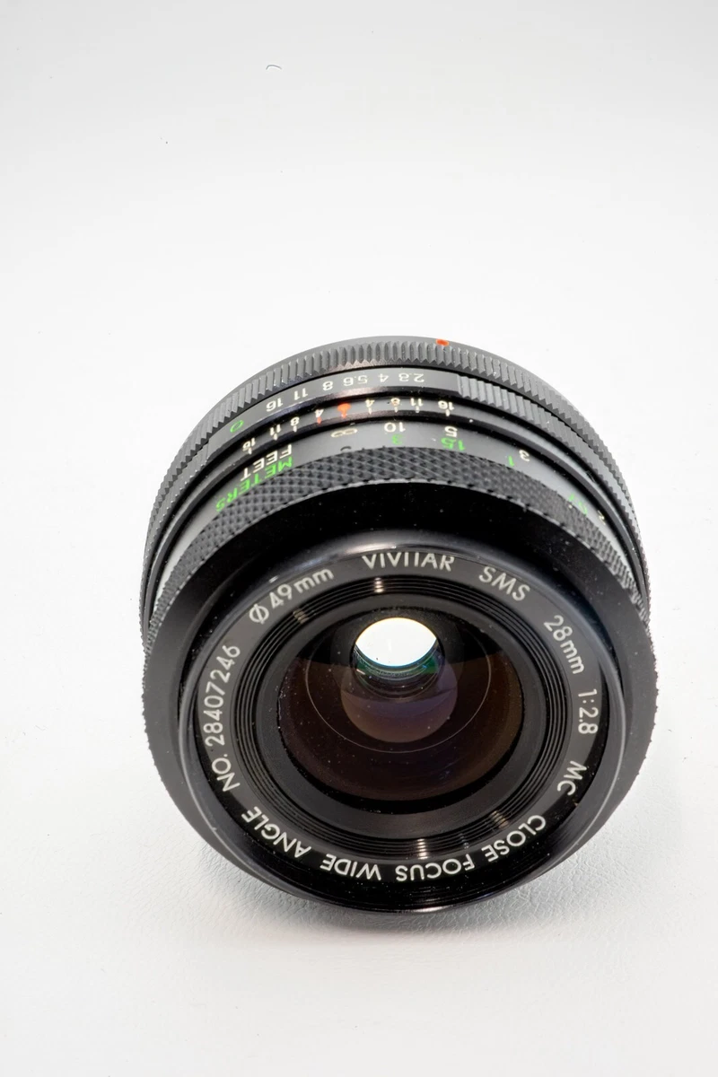 Vivitar (Komine) 28mm f2.8 Close Focus Wide Angle Lens FD - Breech Lock - MINT