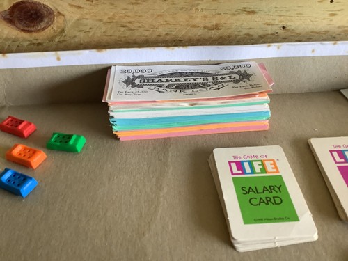 JUEGO DE MESA MILTON BRADLEY DE LA VIDA - JUEGO DE MESA VINTAGE - Imagen 9 de 17