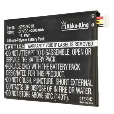 Akku-King Akku ersetzt Samsung SP3379D1H für Samsung Galaxy Tab 3 8.0 3000mAh