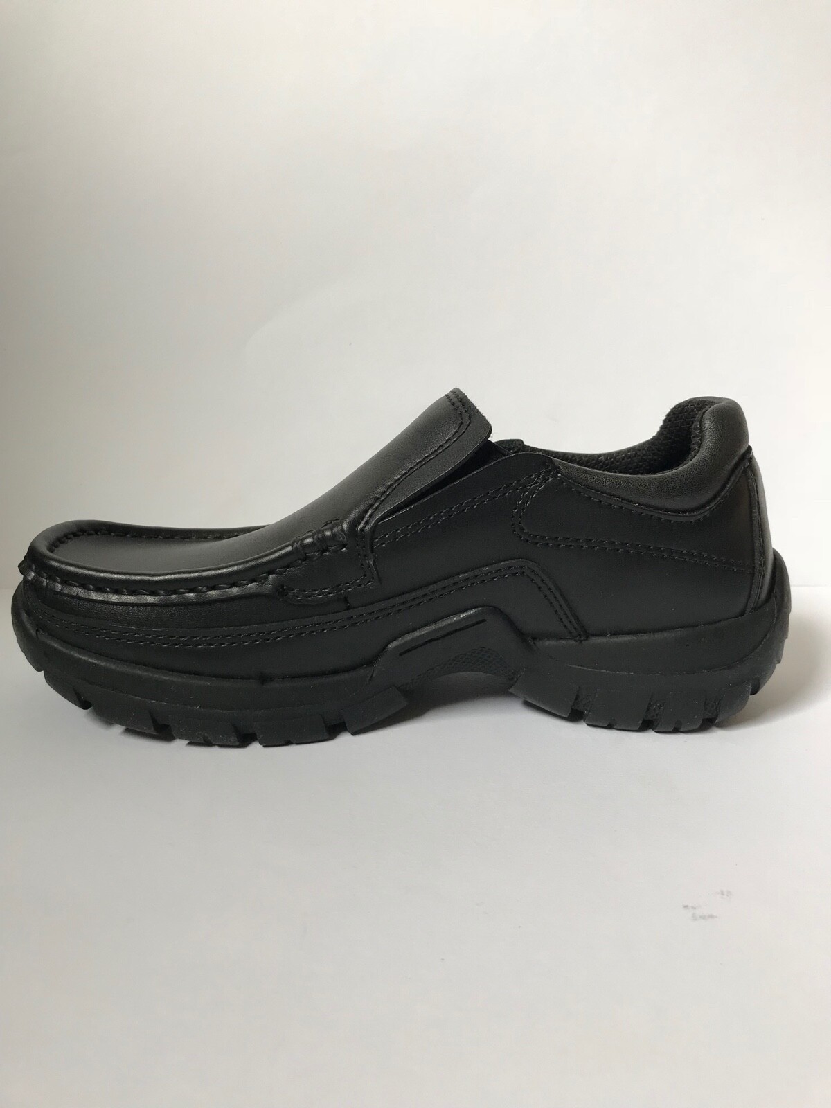 SAOLA Scarpe scuola bambini Pod Doug 2 nere in pelle suola gomma UK 2 5 EU 35