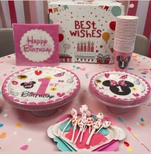 Minnie Mouse 1st Birthday Party Supplies Minnie Theme Birthday Decorations
