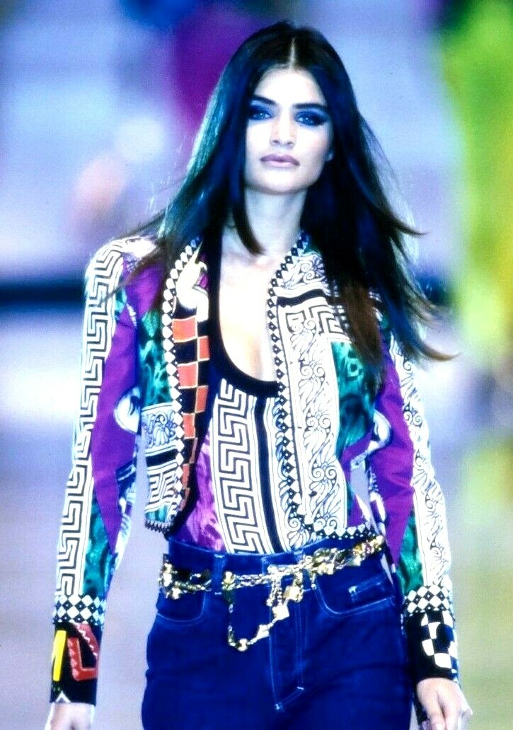 Gianni Versace 1991 Runway Andy Warhol Pop Art Teatro Dress Jacket US 2 4 IT 40