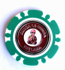 Caddyshack Gunga La Gunda The Lama Poker Chip with removable Golf Ball Marker