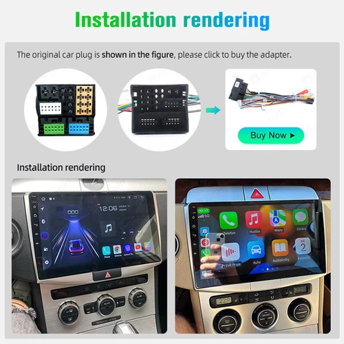 Für VW Passat B6 B7 CC Magotan 32G Android 13 Autoradio CarPlay GPS Navi RDS - Bild 2 von 12
