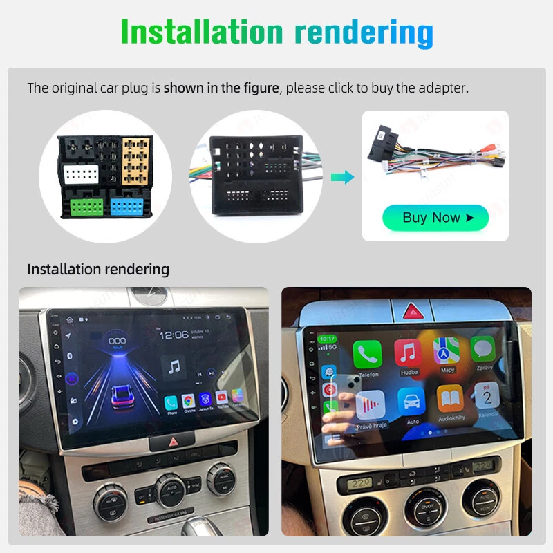 Für VW Passat B6 B7 2010-2015 6+128GB Carplay Android 13 Autoradio GPS Navi 4G - Bild 4 von 4