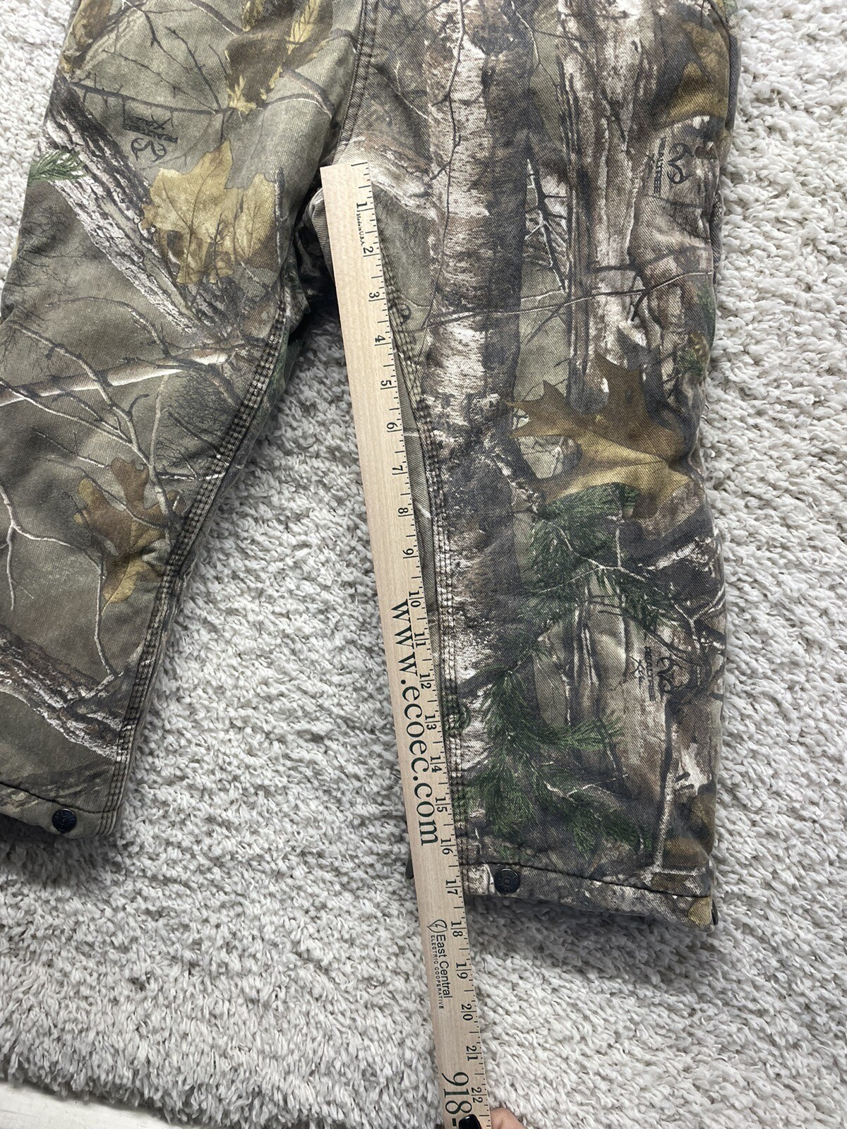 BERNE Apparel Quilted Insulated Realtree Camouflage Hunting Coveralls