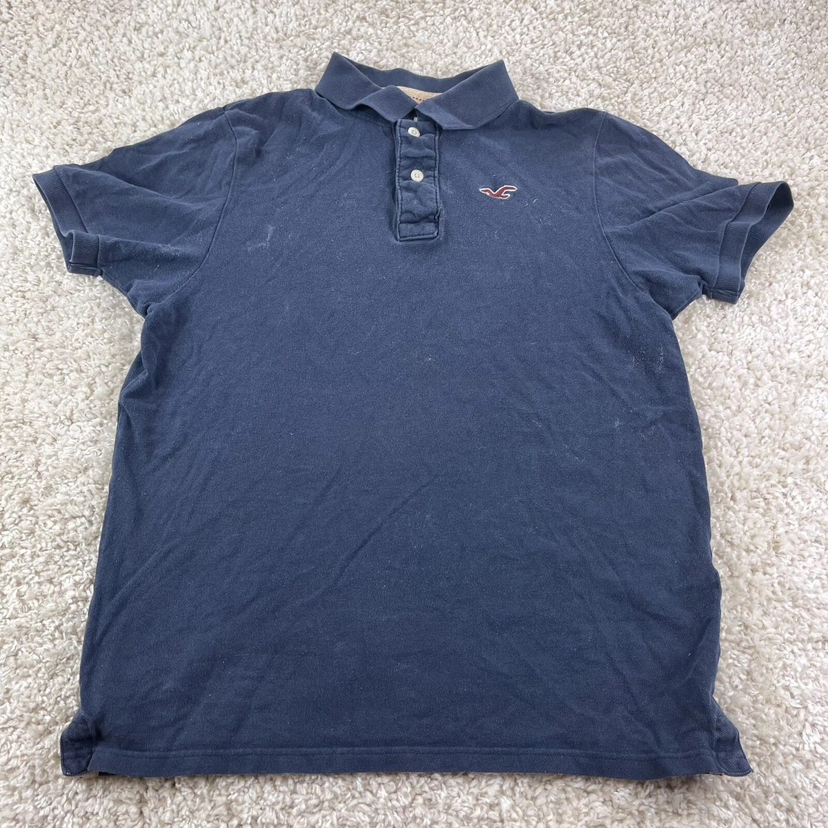 Hollister blue cheap polo shirt