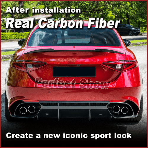 Alerón trasero de carbono alerón de maletero labio para Alfa Romeo Giulia 952 2015-2022 - Imagen 3 de 13