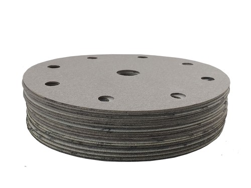 6" X 9 Hole Platinum Film Hook and Loop Grip Sanding Discs (50 Pack, 120 Grit) - Picture 3 of 3