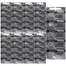 45 ENERGIZER 377 SILVER OXIDE 1.5V BATTERIES 