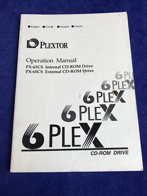 Plextor, PX-63CS Internes CD-ROM Laufwerk & PX-65CS Externes CD-ROM Laufwerk, (p)