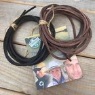 Leather Deck Shoe laces 3mm Square Cut 120cm Cut to your own length - 1 Pair