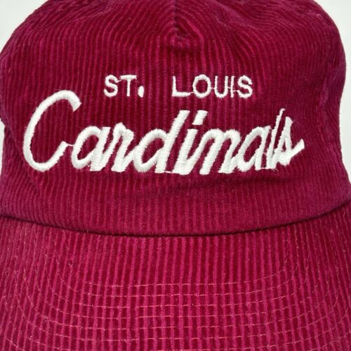 Vintage NFL St Louis Cardinals Mütze Sports Specialties The Cord Cord Reißverschluss hinten - Bild 3 von 12