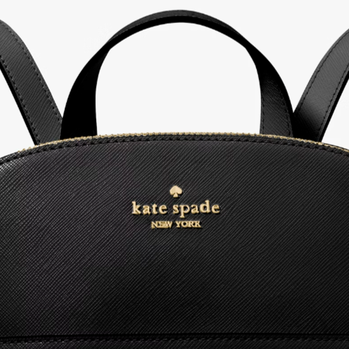 Kate Spade Staci Dome Backpack Black Saffiano Leather Bag  display picture 3