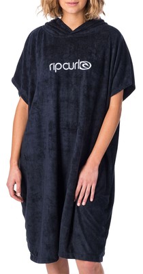 RIP CURL Surf Essentials Hooded Towel Black - Surf Poncho | eBay