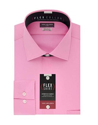 Van Heusen Men's Big & Tall Dress Shirt Desert Rose Pink Flex Collar 17.5 18 New | eBay Van Heusen Men's Big & Tall Dress Shirt Desert Rose Pink Flex Collar 17.5 18 New | eBay