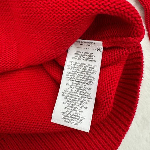 Polo RALPH LAUREN MAGLIONE COLLO TARTARUGA Rosso Cavo Lavorato a Maglia Pony Logo M - Foto 11 di 15