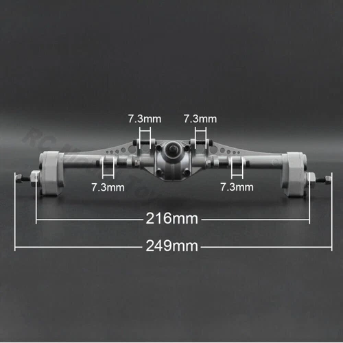 Metal Upgrade Front Rear Portal Axle for 1/10 RC Crawler Axial Capra 1.9 UTB - Picture 3 of 27