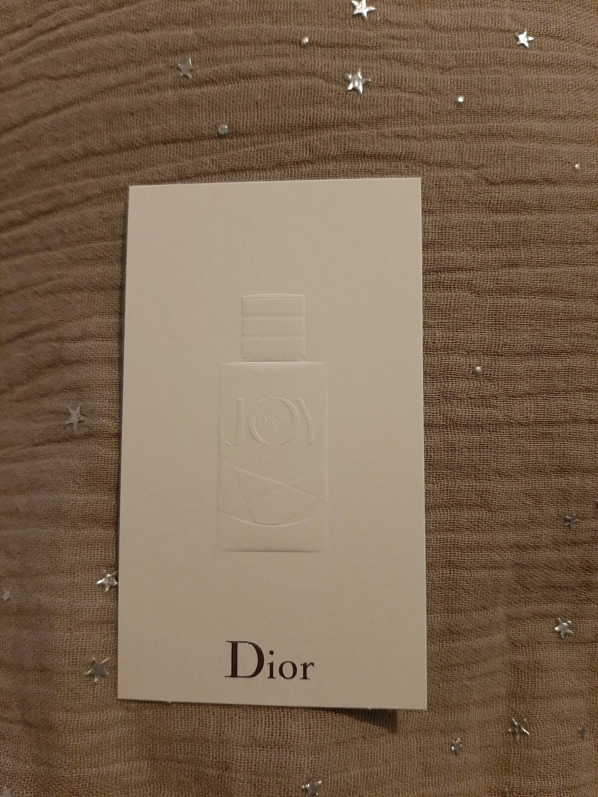 Carte Parfumée   Perfume Card . C. Dior   joy