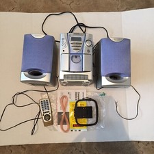  Read Aiwa Micro Compact CD/Am-Fm Cassette Shelf Stereo LCX-107 Rare